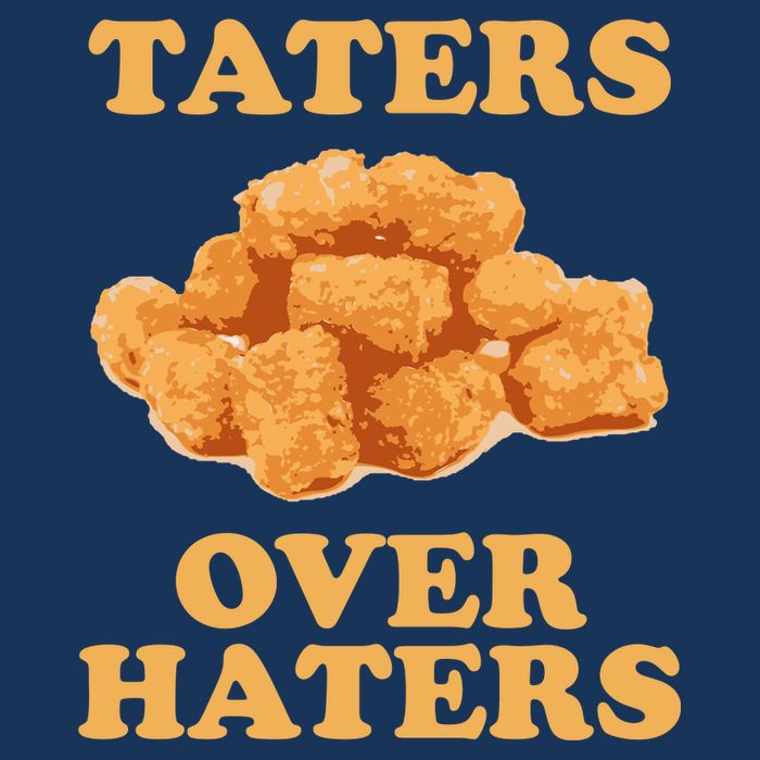 Taters Over Haters Funny Food Drawstring Bag