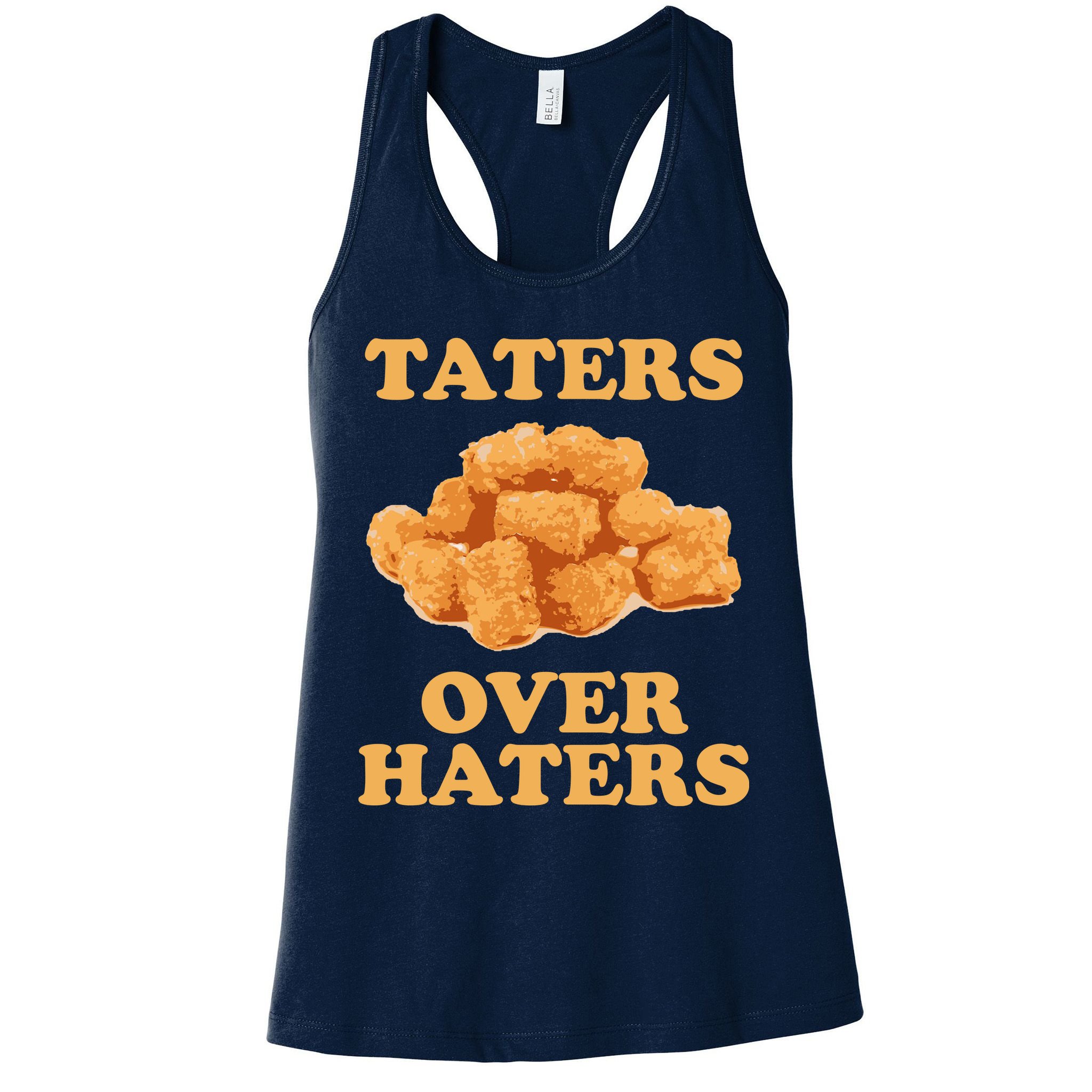 Taters Over Haters Funny Food Womens Tank Top