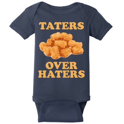 Taters Over Haters Funny Food Baby Bodysuit
