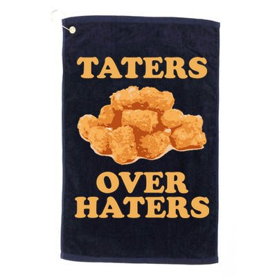 Taters Over Haters Funny Food Golf Towel