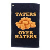 Taters Over Haters Funny Food Platinum Collection Golf Towel