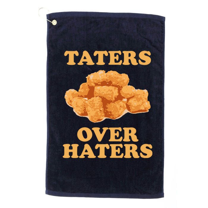 Taters Over Haters Funny Food Platinum Collection Golf Towel