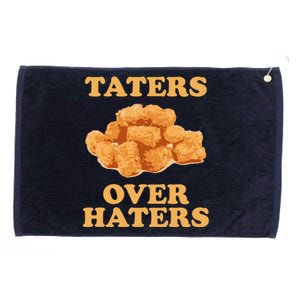 Taters Over Haters Funny Food Grommeted Golf Towel