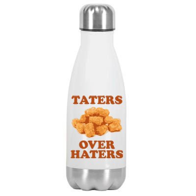 Taters Over Haters Funny Food Stainless Steel Insulated Water Bottle