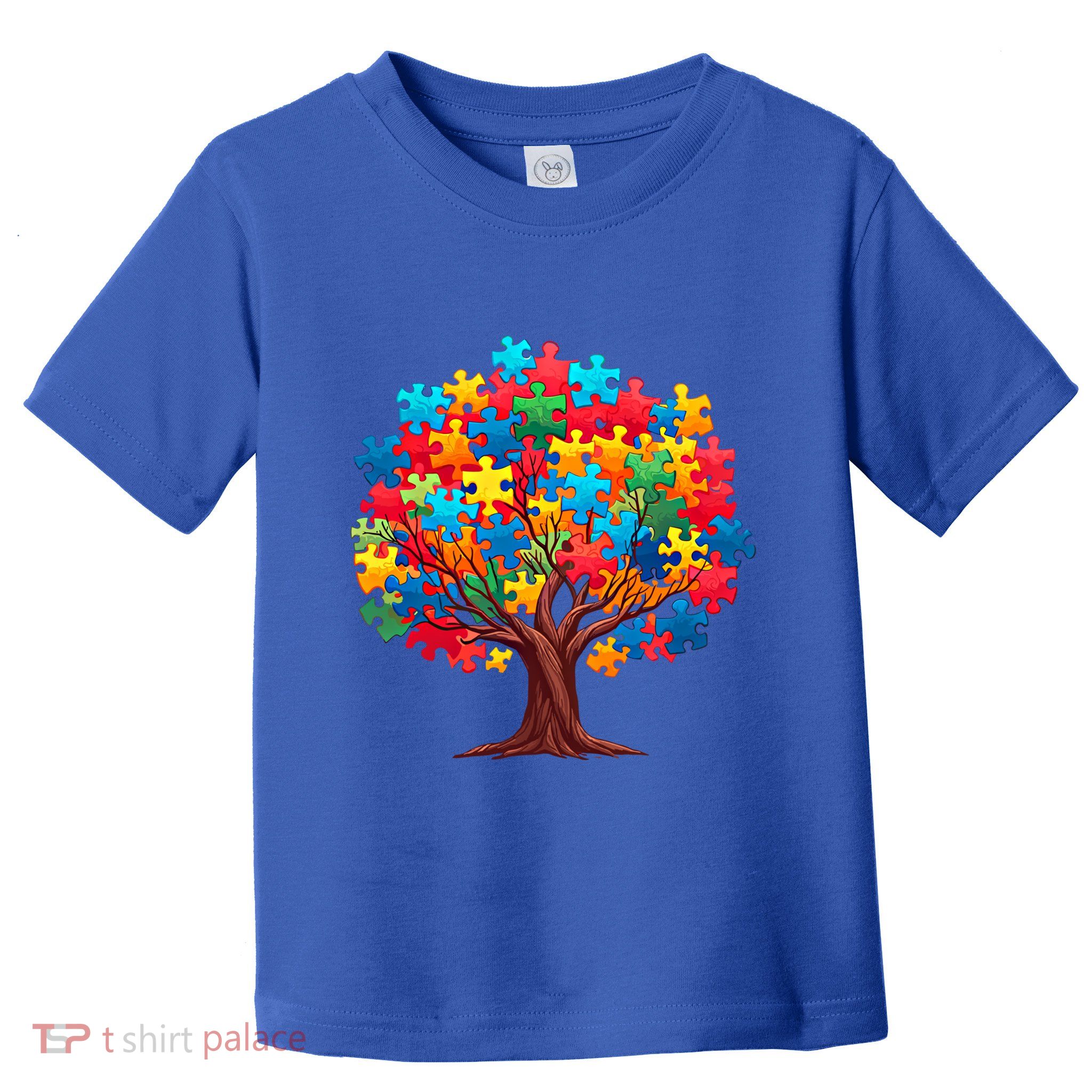 Tree Of Hope Autism Awareness Funny Support Puzzle Great Gift Toddler T-Shirt