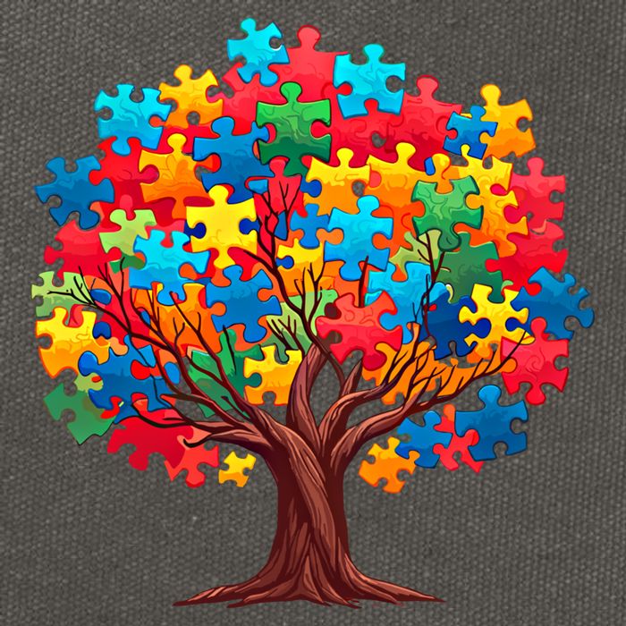Tree Of Hope Autism Awareness Funny Support Puzzle Great Gift Cotton Canvas Backpack
