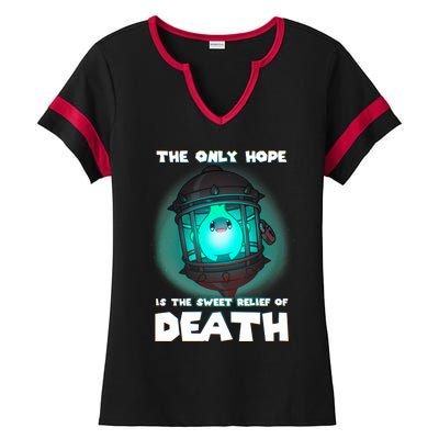 The Only Hope Is The Sweet Relief Of Death Luma Star Ladies Halftime Notch Neck Tee