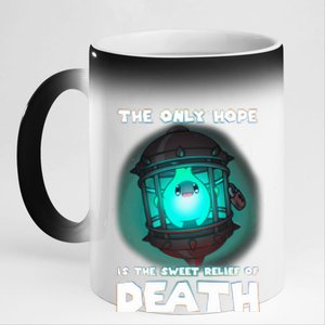 The Only Hope Is The Sweet Relief Of Death Luma Star 11oz Black Color Changing Mug