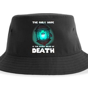 The Only Hope Is The Sweet Relief Of Death Luma Star Sustainable Bucket Hat