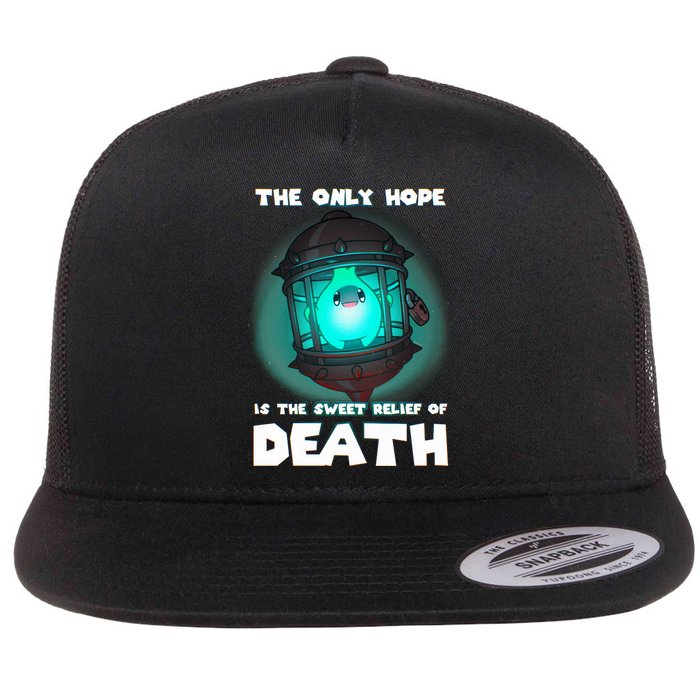 The Only Hope Is The Sweet Relief Of Death Luma Star Flat Bill Trucker Hat