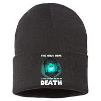 The Only Hope Is The Sweet Relief Of Death Luma Star Sustainable Knit Beanie