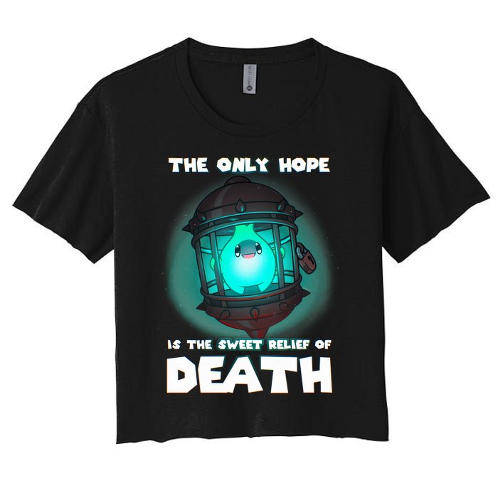 The Only Hope Is The Sweet Relief Of Death Luma Star Women's Crop Top Tee