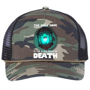 The Only Hope Is The Sweet Relief Of Death Luma Star Retro Rope Trucker Hat Cap