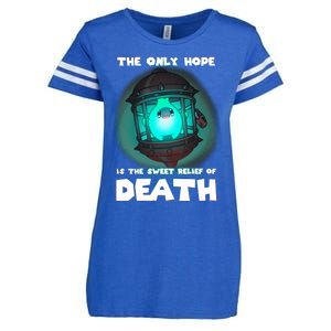 The Only Hope Is The Sweet Relief Of Death Luma Star Enza Ladies Jersey Football T-Shirt