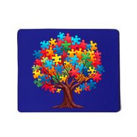 Tree Of Hope Autism Awareness Funny Support Puzzle Great Gift Mousepad