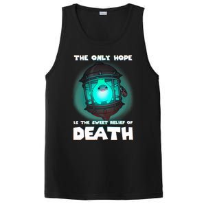 The Only Hope Is Sweet Relief Of Death Luma Star Theres No Sun PosiCharge Competitor Tank