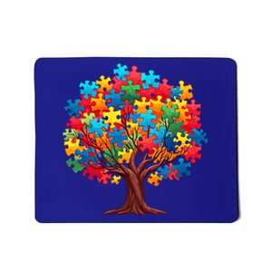 Tree Of Hope Autism Awareness Funny Support Puzzle Great Gift Mousepad