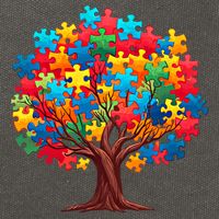 Tree Of Hope Autism Awareness Funny Support Puzzle Great Gift Cotton Canvas Backpack