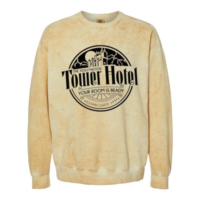 Tower Of Hotel The Hollywood Terrorist Colorblast Crewneck Sweatshirt