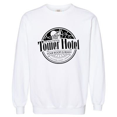 Tower Of Hotel The Hollywood Terrorist Garment-Dyed Sweatshirt