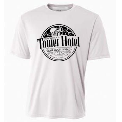 Tower Of Hotel The Hollywood Terrorist Cooling Performance Crew T-Shirt