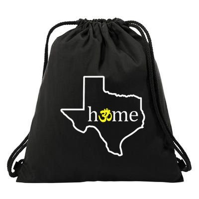 Texas Om Home Drawstring Bag