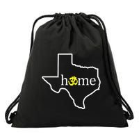 Texas Om Home Drawstring Bag