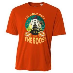 The Only Here For The Boos Cute Boo Ghost Funny Halloween Cooling Performance Crew T-Shirt