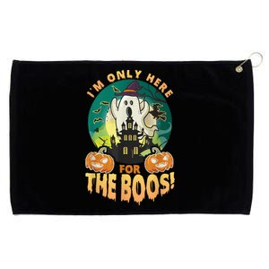 The Only Here For The Boos Cute Boo Ghost Funny Halloween Grommeted Golf Towel