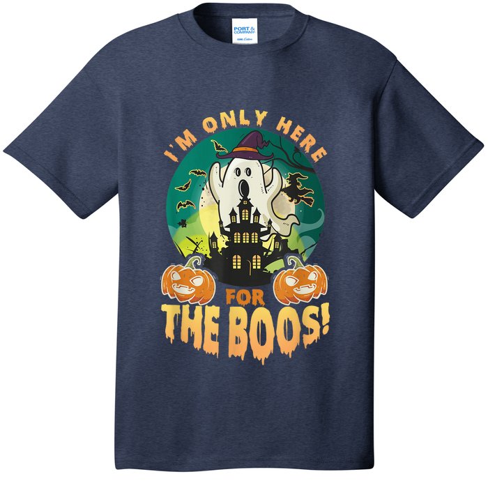 The Only Here For The Boos Cute Boo Ghost Funny Halloween T-Shirt