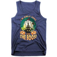 The Only Here For The Boos Cute Boo Ghost Funny Halloween Tank Top