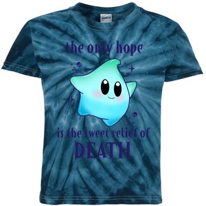 The Only Hope Is The Sweet Relief Of Death Luma Star Kids Tie-Dye T-Shirt