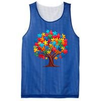 Tree Of Hope Autism Awareness Funny Support Puzzle Great Gift Mesh Reversible Basketball Jersey Tank