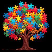 Tree Of Hope Autism Awareness Funny Support Puzzle Great Gift Sustainable Bucket Hat