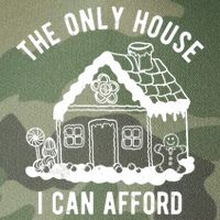 The Only House I Can Afford Funny Gingerbread Christmas Legacy Tie Dye Trucker Hat