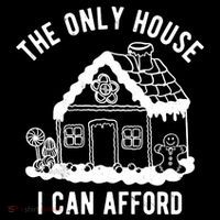 The Only House I Can Afford Funny Gingerbread Christmas Impact Tech Backpack
