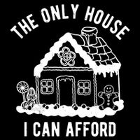 The Only House I Can Afford Funny Gingerbread Christmas Flatbill Hat