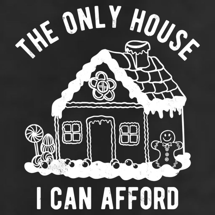 The Only House I Can Afford Funny Gingerbread Christmas Golf Towel
