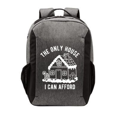The Only House I Can Afford Funny Gingerbread Christmas Vector Backpack