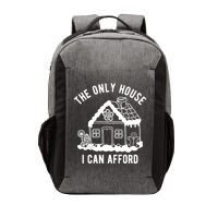 The Only House I Can Afford Funny Gingerbread Christmas Vector Backpack
