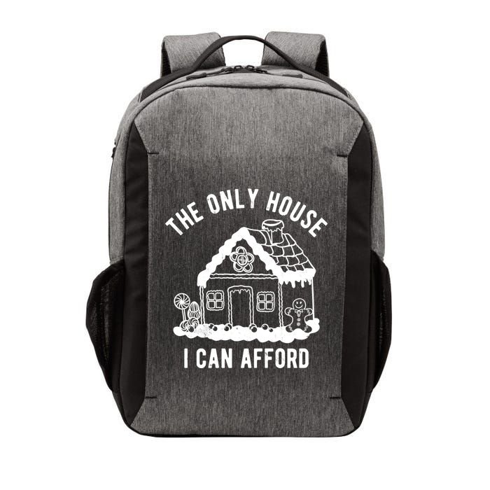 The Only House I Can Afford Funny Gingerbread Christmas Vector Backpack
