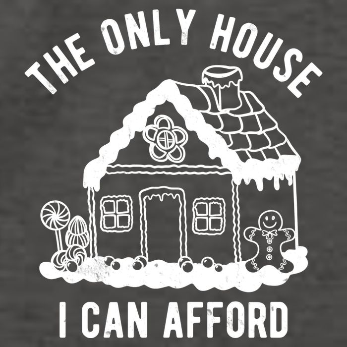 The Only House I Can Afford Funny Gingerbread Christmas Vector Backpack