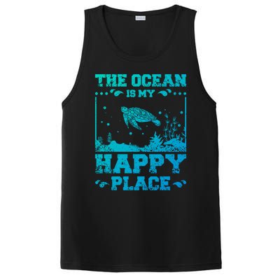 The Ocean Is My Happy Place Gift PosiCharge Competitor Tank