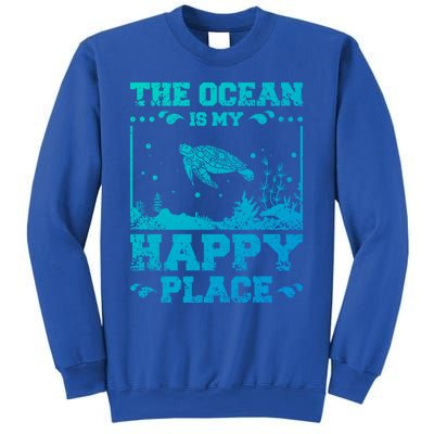 The Ocean Is My Happy Place Gift Sweatshirt