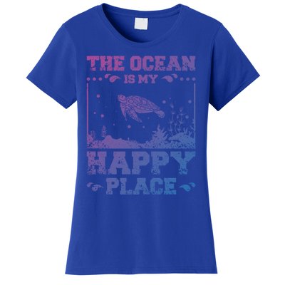 The Ocean Is My Happy Place Gift Women's T-Shirt