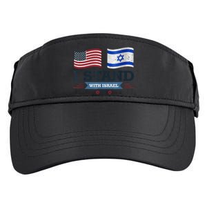 The Original I Stand With Israel, Israel USA Shirt 2 Adult Drive Performance Visor