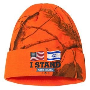 The Original I Stand With Israel, Israel USA Shirt 2 Kati Licensed 12" Camo Beanie