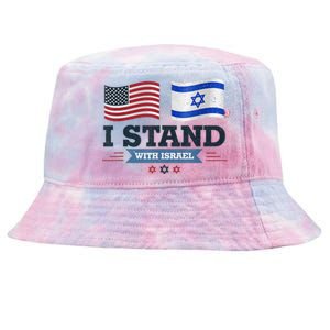 The Original I Stand With Israel, Israel USA Shirt 2 Tie-Dyed Bucket Hat