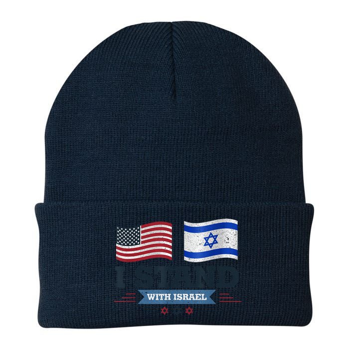 The Original I Stand With Israel, Israel USA Shirt 2 Knit Cap Winter Beanie