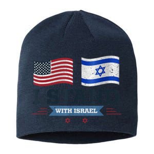 The Original I Stand With Israel, Israel USA Shirt 2 Sustainable Beanie